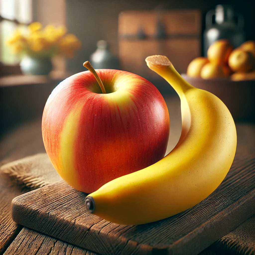 Fruitige favoriet combi appel en banaan